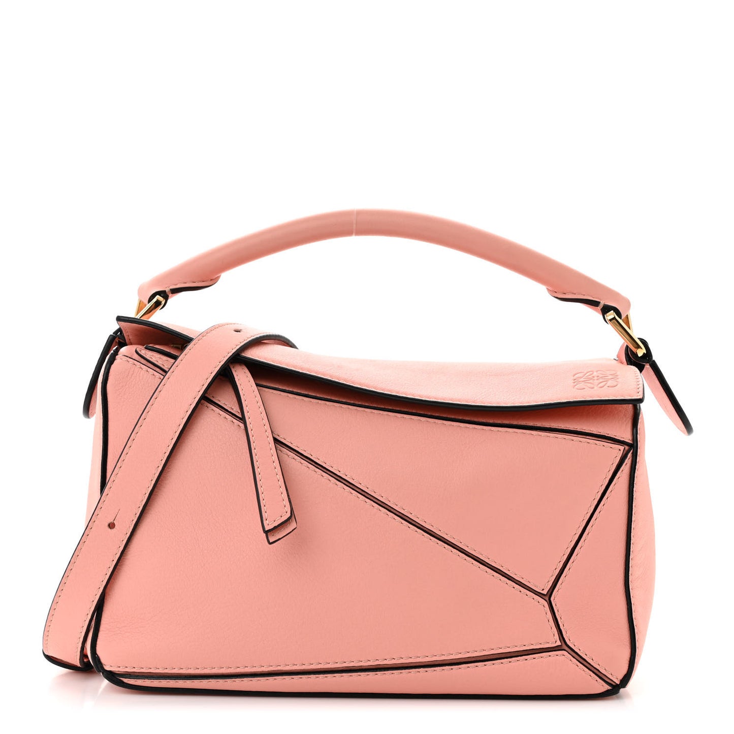 Calfskin Small Puzzle Bag Soft Pink
