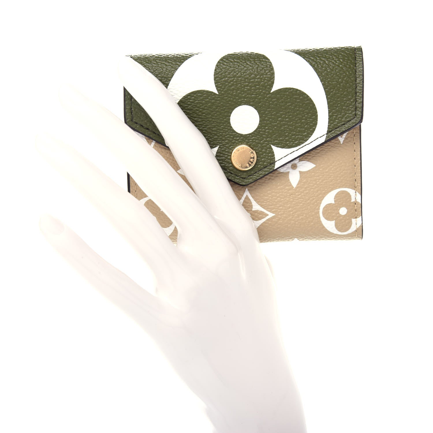 Louis Vuitton Monogram Giant Zoe Wallet Kaki 2 of 8