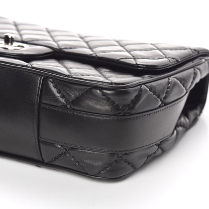 Chanel Lambskin Quilted Jumbo Easy Carry Flap Black 9 of 13