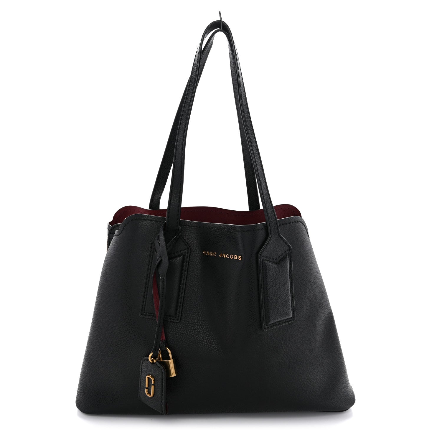 Marc Jacobs Pebbled Calfskin The Editor 38 Tote Black 1 of 16