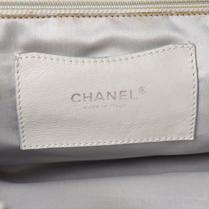 Chanel Glazed Calfskin Large On The Road Tote Light Grey 8 of 22