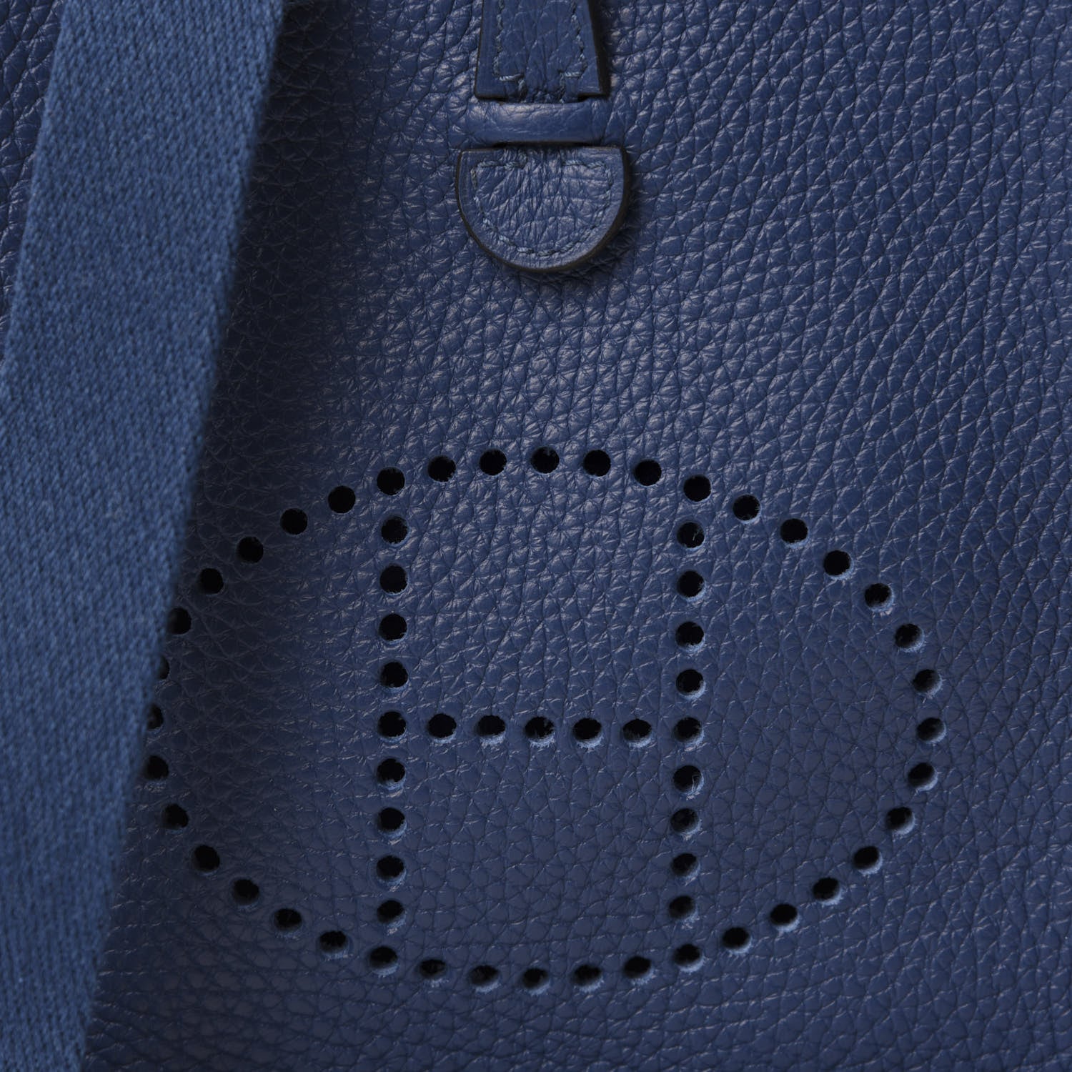 Hermes Taurillon Clemence Evelyne TPM Deep Blue 10 of 11