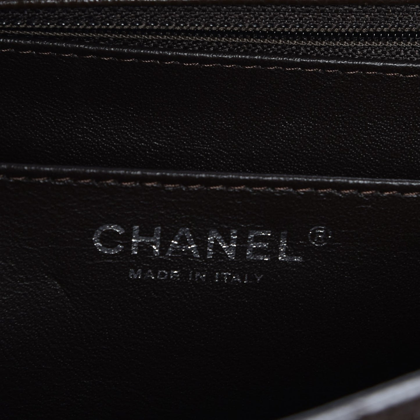 Caviar Quilted Jumbo Single Flap Dark Brown