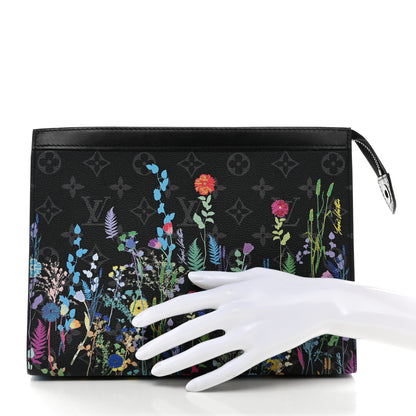 Louis Vuitton Monogram Eclipse Folia Pochette Voyage MM 2 of 6
