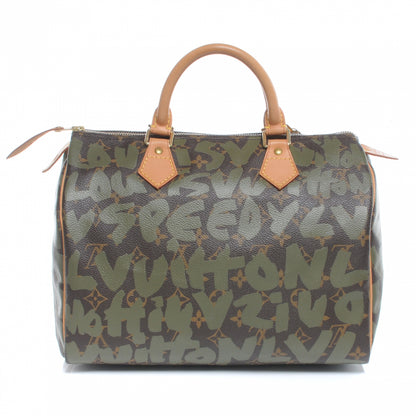 Louis Vuitton Monogram Graffiti Speedy 30 Kaki 3 of 9