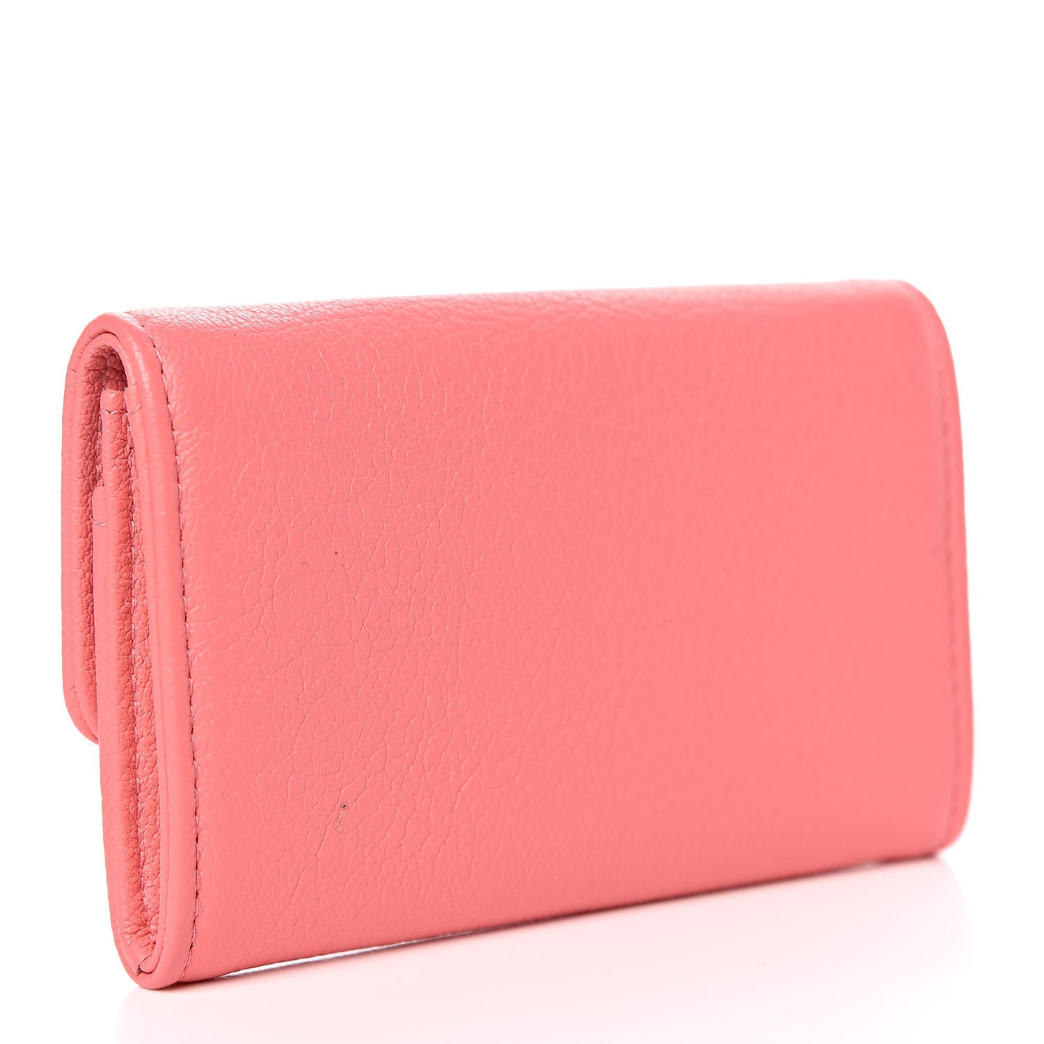 Chanel Goatskin CC Flap Card Holder Coral 3 of 9