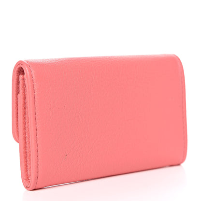 Chanel Goatskin CC Flap Card Holder Coral 3 of 9