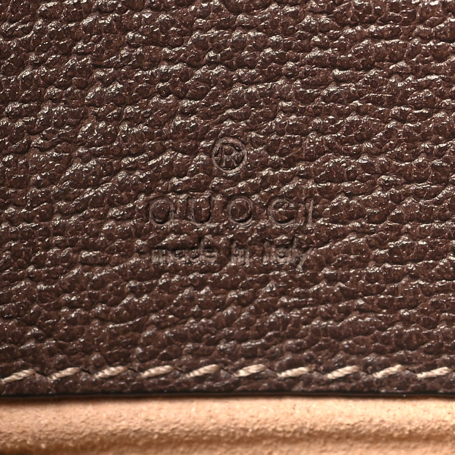 GG Supreme Monogram Ophidia Phone Case Wristlet Brown