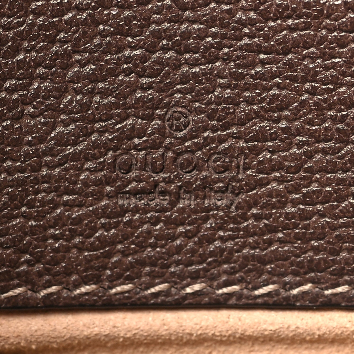 Gucci GG Supreme Monogram Ophidia Phone Case Wristlet Brown 6 of 9