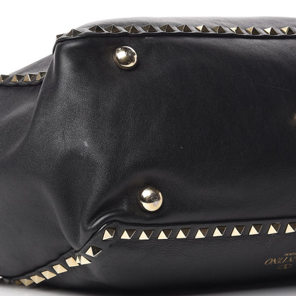 Valentino Garavani Vitello Medium Rockstud Tote Black 8 of 15