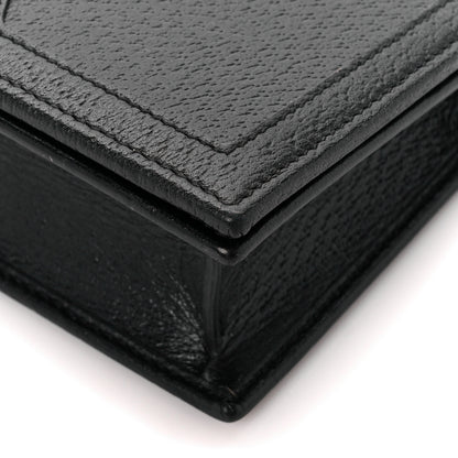 Gucci Textured Dollar Calfskin Mini Diana Chain Bag Black 10 of 11