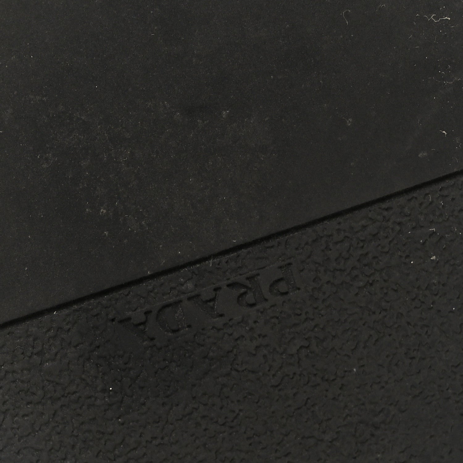 Prada Satin Crystal Metal Triangle Logo Mens Loafers  8.5 Black 9 of 12