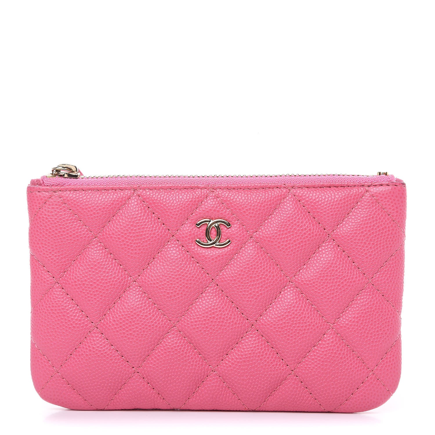 Chanel Caviar Quilted Small Cosmetic Case Pink 1 of 8