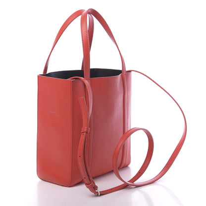 Balenciaga Smooth Calfskin Logo XXS Everyday Tote Vivid Red Black 4 of 12