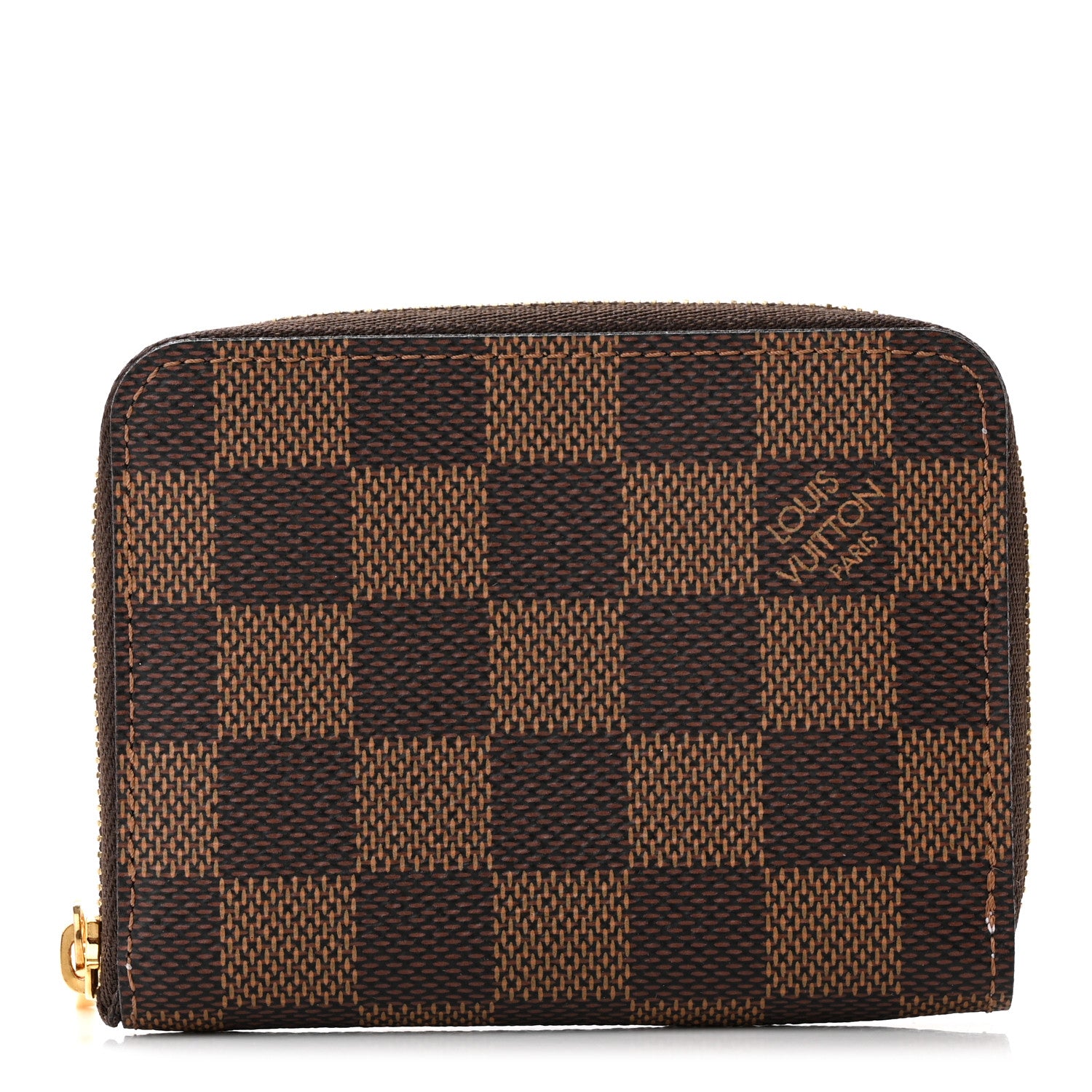 Louis Vuitton Damier Ebene Zippy Coin Purse Rose Ballerine 1 of 10