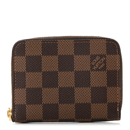 Louis Vuitton Damier Ebene Zippy Coin Purse Rose Ballerine 1 of 10