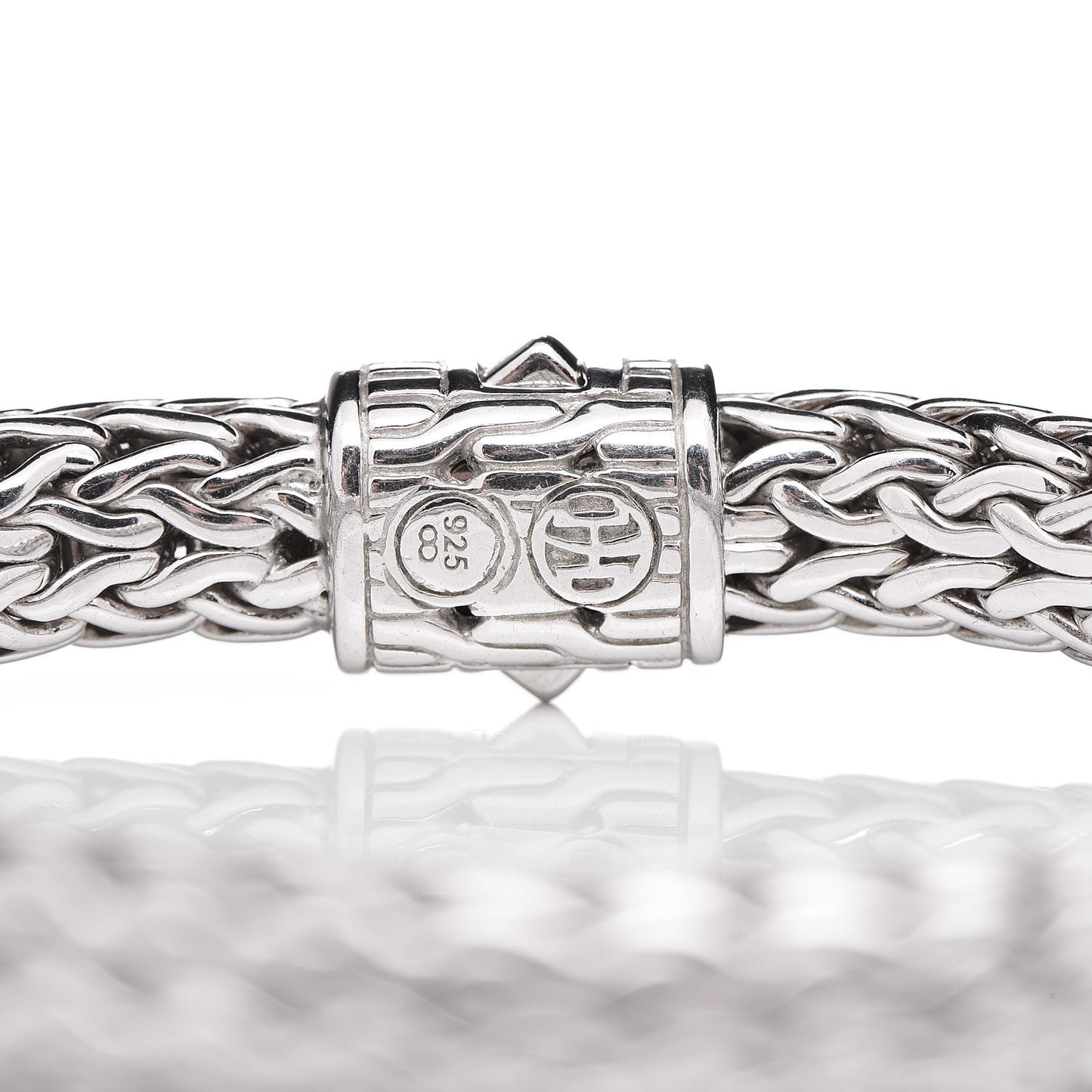 Sterling Silver Diamond 7.5mm Classic Chain Bracelet