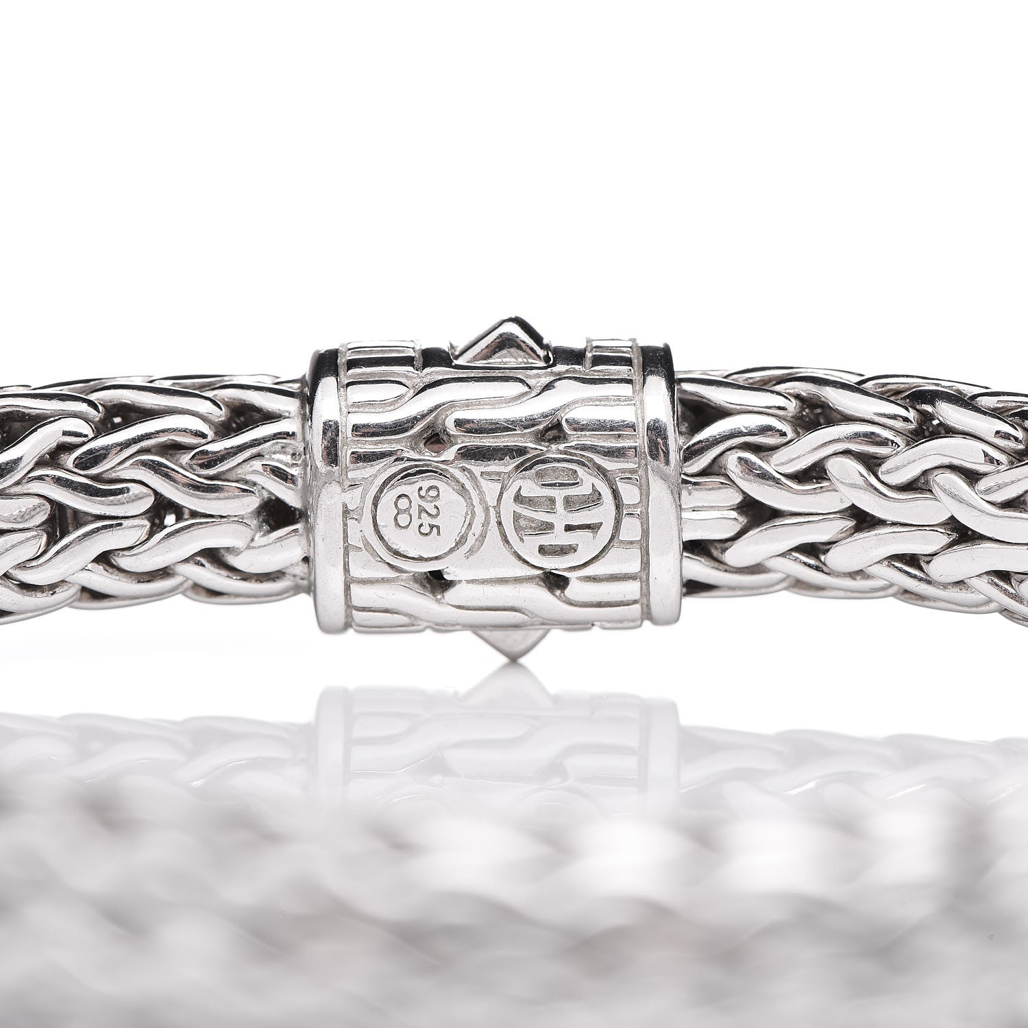 John Hardy Sterling Silver Diamond 7.5mm Classic Chain Bracelet 4 of 4