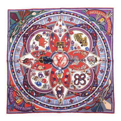 Louis Vuitton Silk Superstition LV Square Scarf 1 of 3