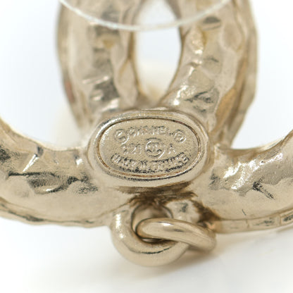 Chanel Crystal Pearl CC Drop Earrings Gold 4 of 5