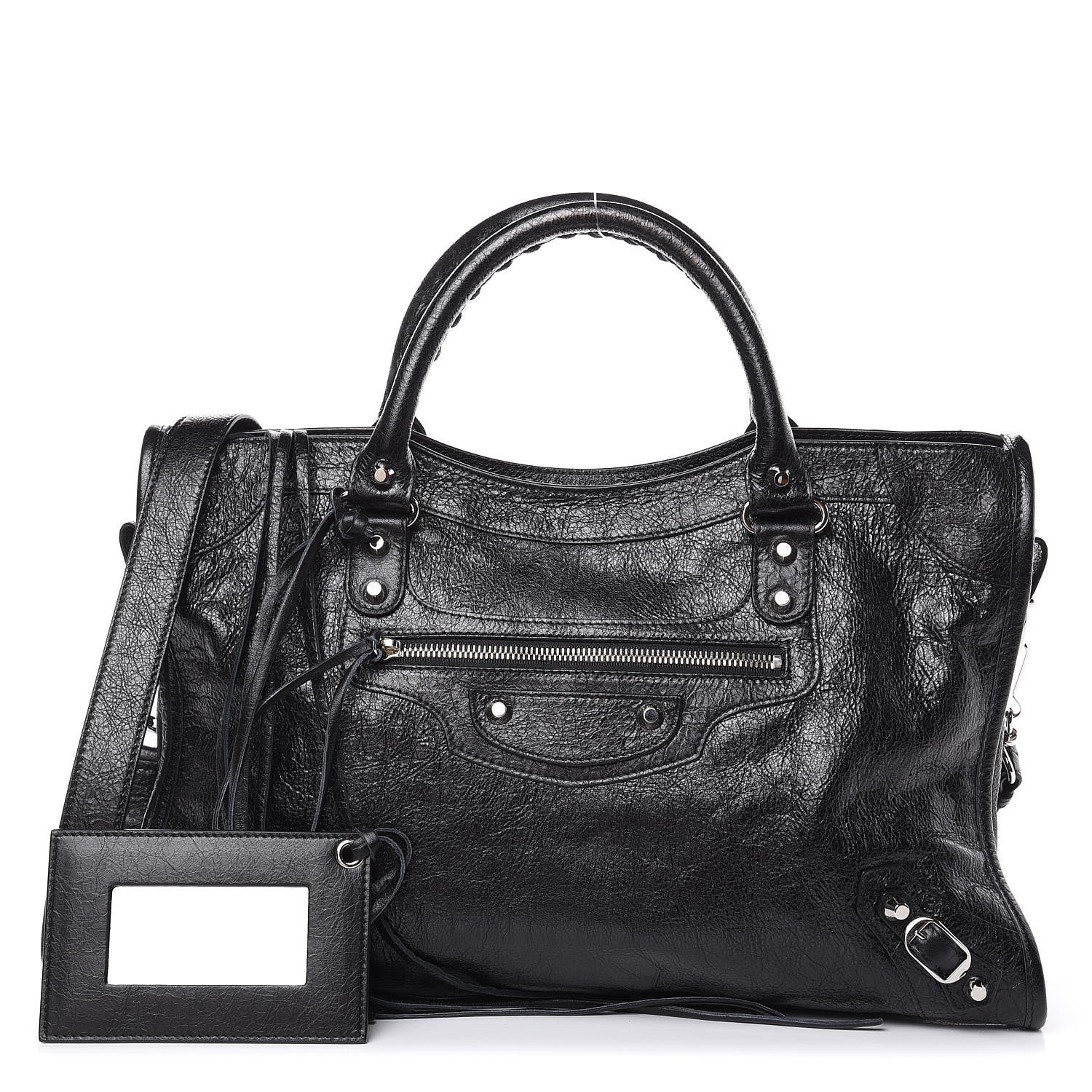 Balenciaga Agneau Classic Silver Hardware City Black 1 of 9