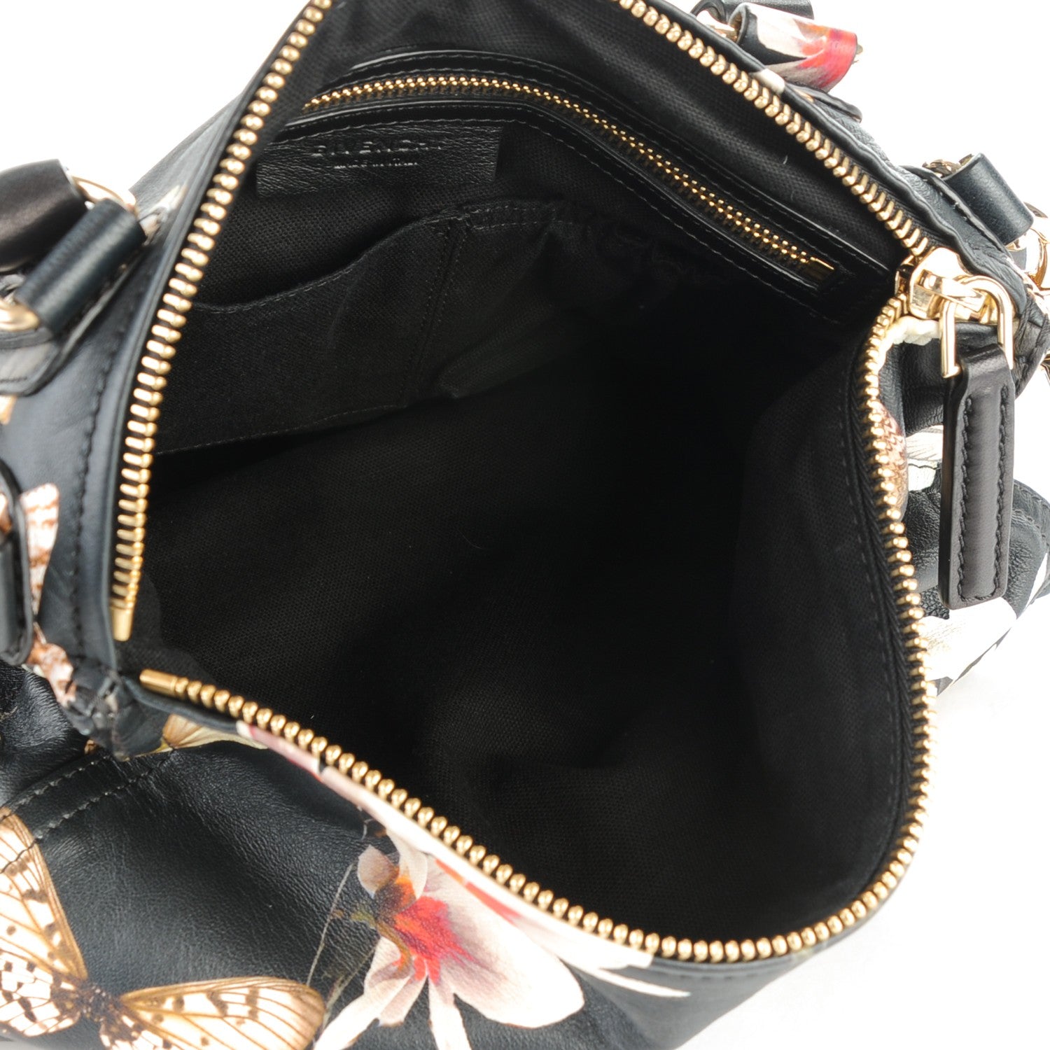 Givenchy Lambskin Magnolia and Moth Print Medium Pandora Black 5 of 7