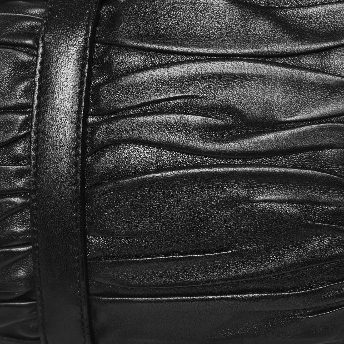 Nappa Gaufre Satchel Black