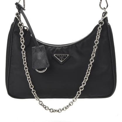 Prada Nylon Re-Edition 2005 Shoulder Bag Black 9 of 9