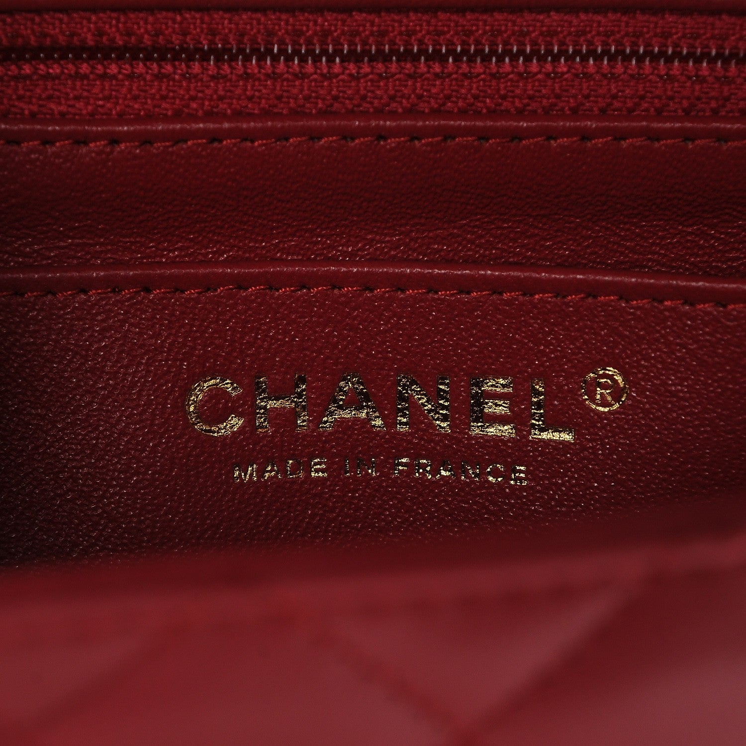 Chanel Lambskin Quilted Mini Rectangular Flap Dark Pink 6 of 7