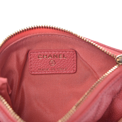 Chanel Caviar Quilted Small Cosmetic Case Pink 6 of 8