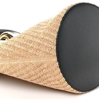 Jacquemus Raffia Calfskin The Bambola Ivory Black 8 of 9