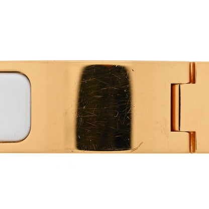 Hermes Enamel Narrow Clic Clac H Bracelet PM White 6 of 7