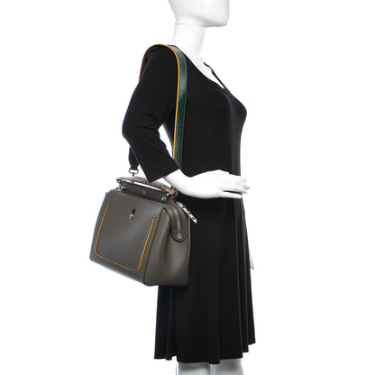 Fendi Vitello Baltico Dolce Elaphe DotCom Satchel Carbone Ramar Multicolor 2 of 11