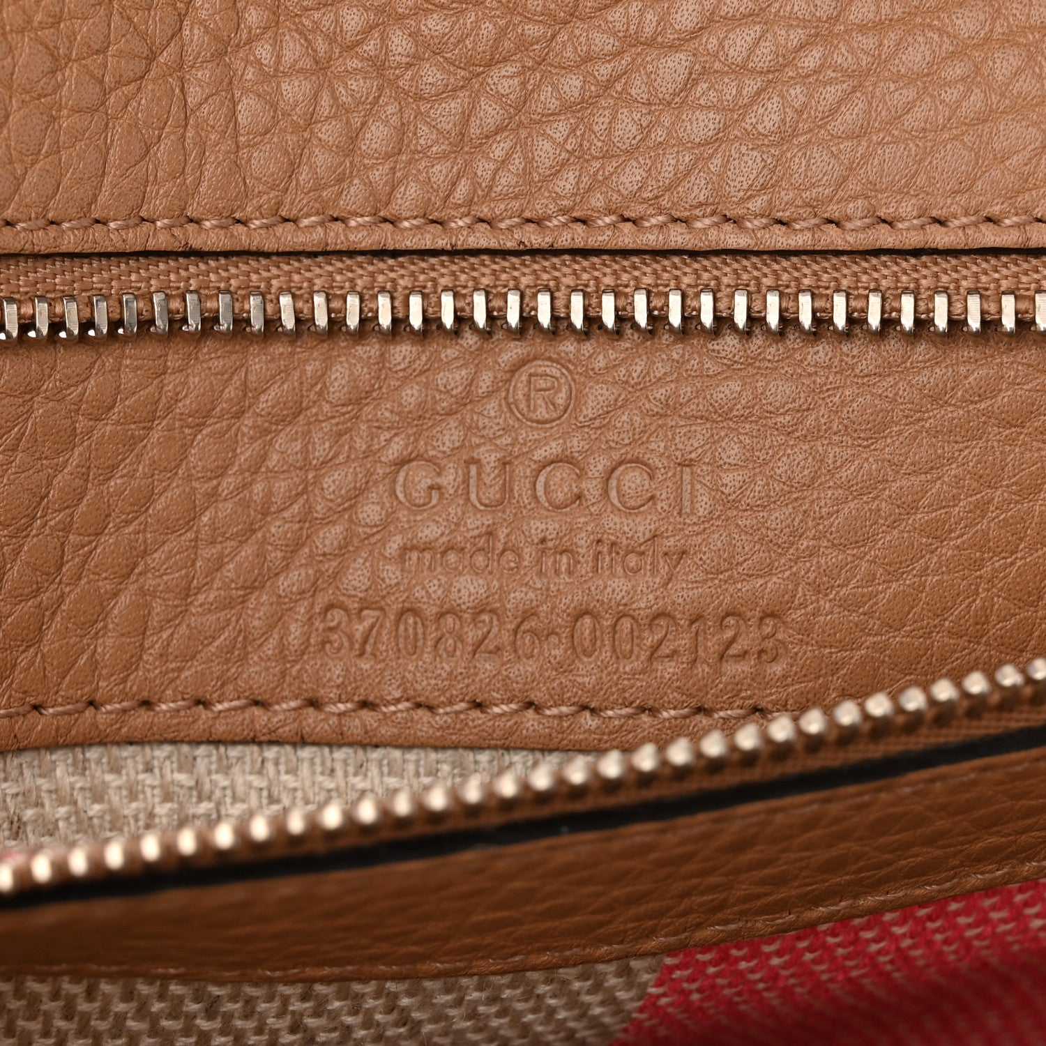 Gucci Cellarius Calfskin Medium Bamboo Daily Flap Shoulder Bag Camelia 6 of 11