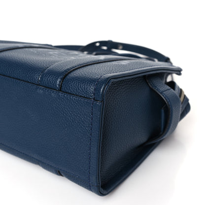 Marc Jacobs Grained Calfskin Small The Tote Bag Blue Sea 8 of 8