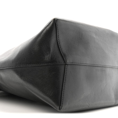 Mansur Gavriel Vegetable Tanned Calfskin Bucket Bag Black Flamma 10 of 16