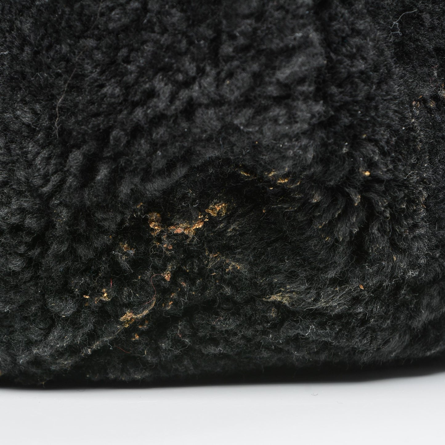 Patent Shearling Medium Soho Chain Shoulder Bag Black
