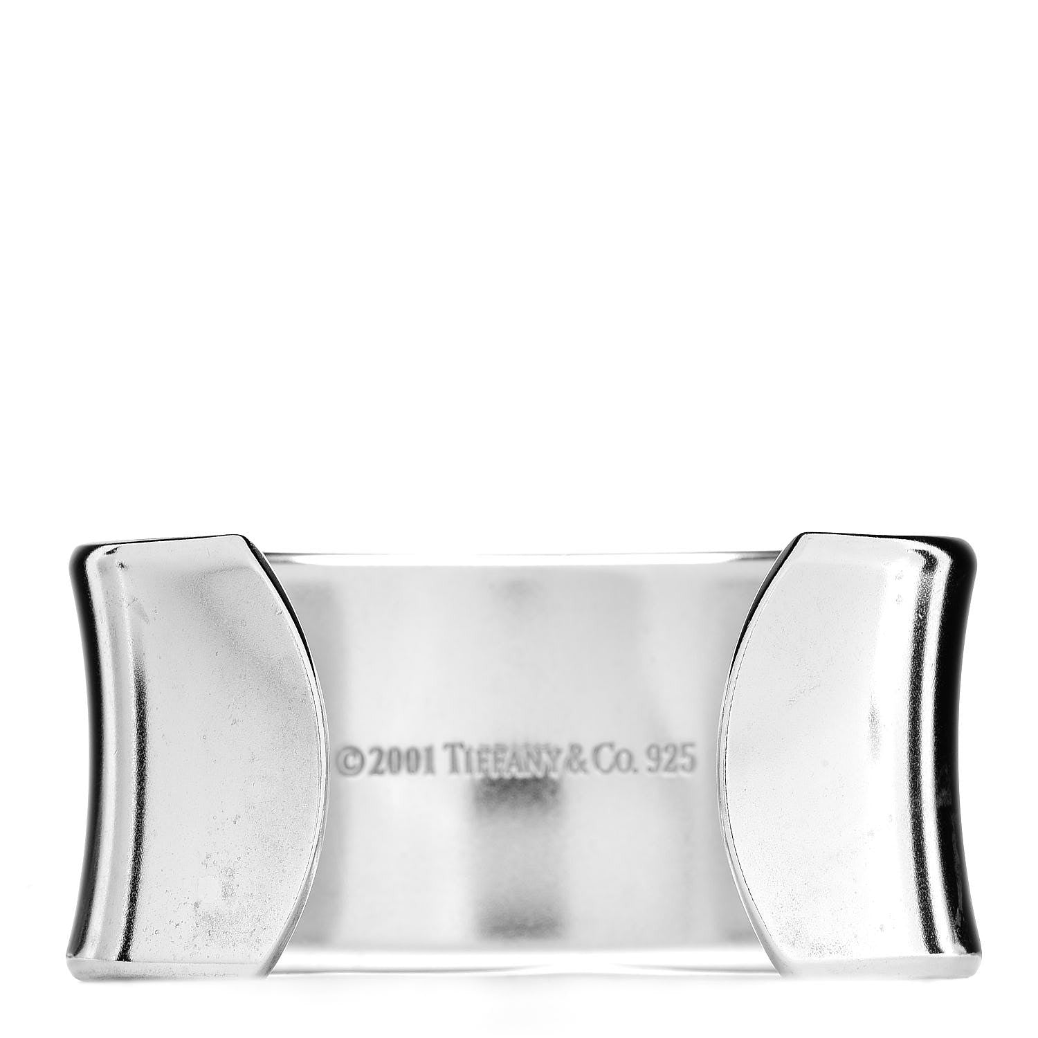 Tiffany Sterling Silver Wide 1837 Cuff Bracelet 3 of 4