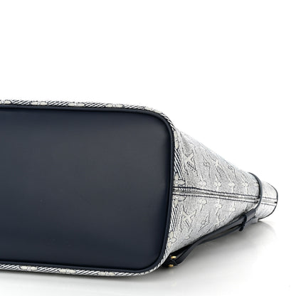 Louis Vuitton Monoglam Neverfull MM Blue 10 of 10