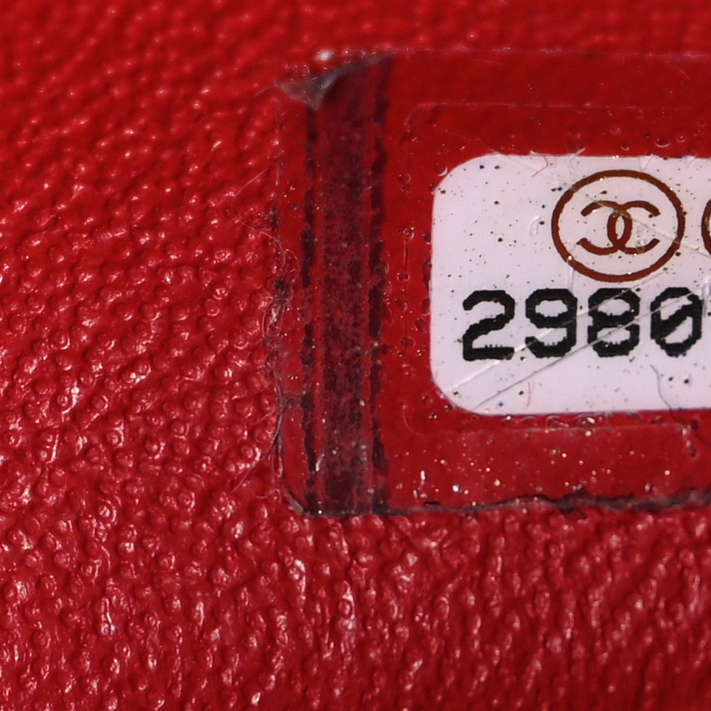 Lambskin Quilted Mini Square Flap Red