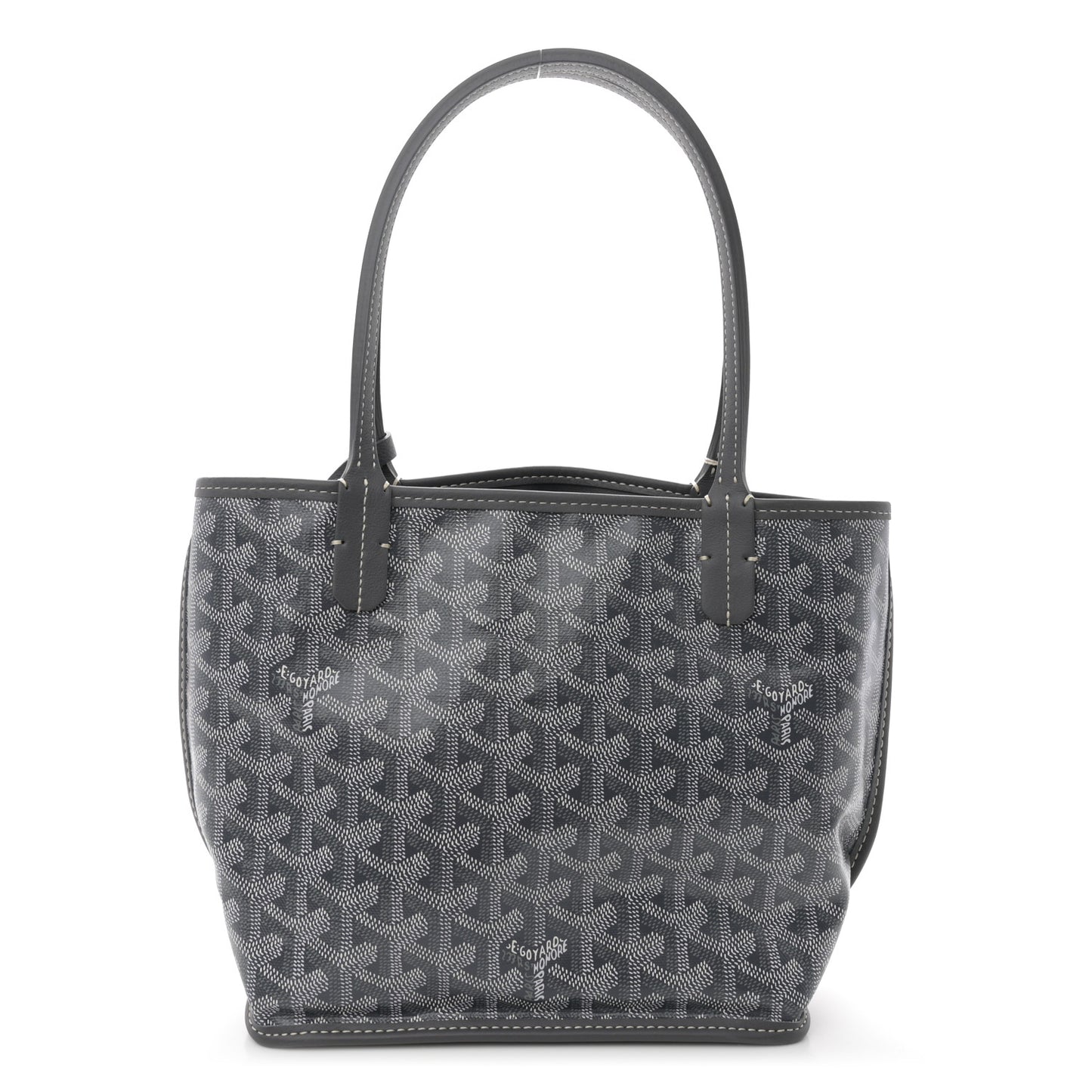 Goyardine Reversible Mini Anjou Grey