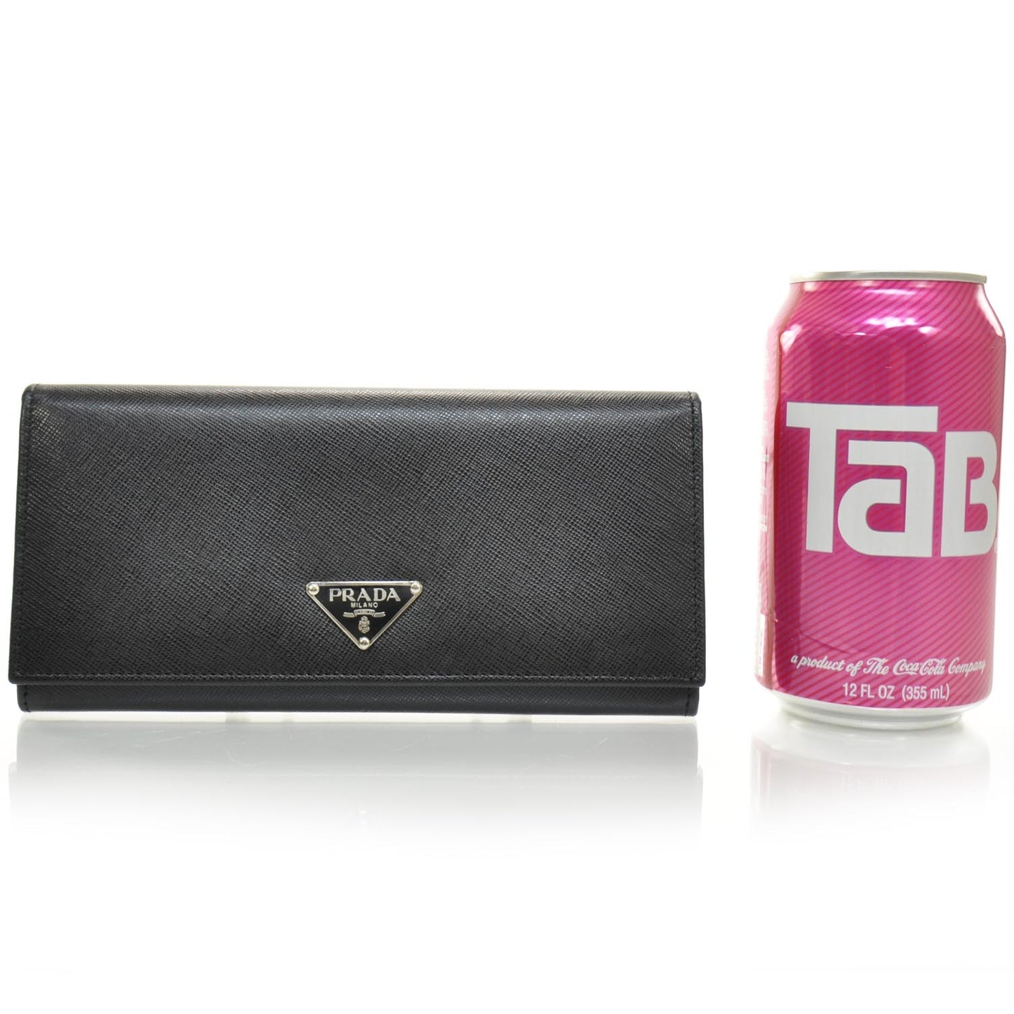 Saffiano Continental Wallet Black