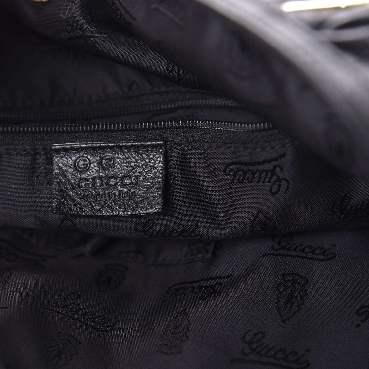 Gucci Guccissima Large Full Moon Tote Black 8 of 12