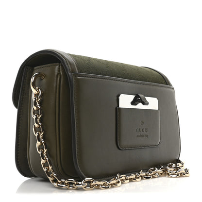 Gucci Monogram Go Small Shoulder Bag Forest Green 4 of 11