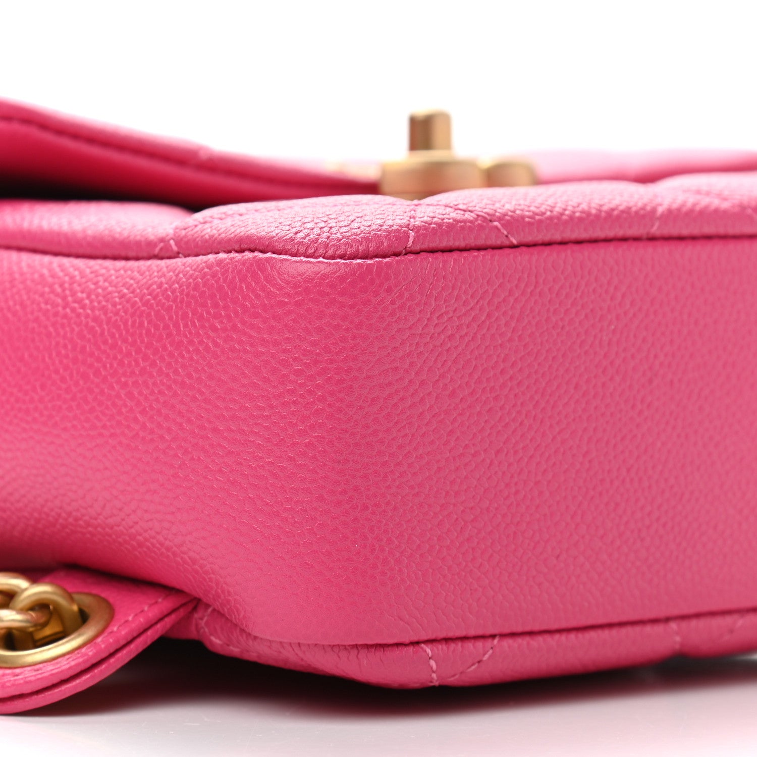 Chanel Shiny Caviar Quilted Chain Melody Backpack  Pink 9 of 12