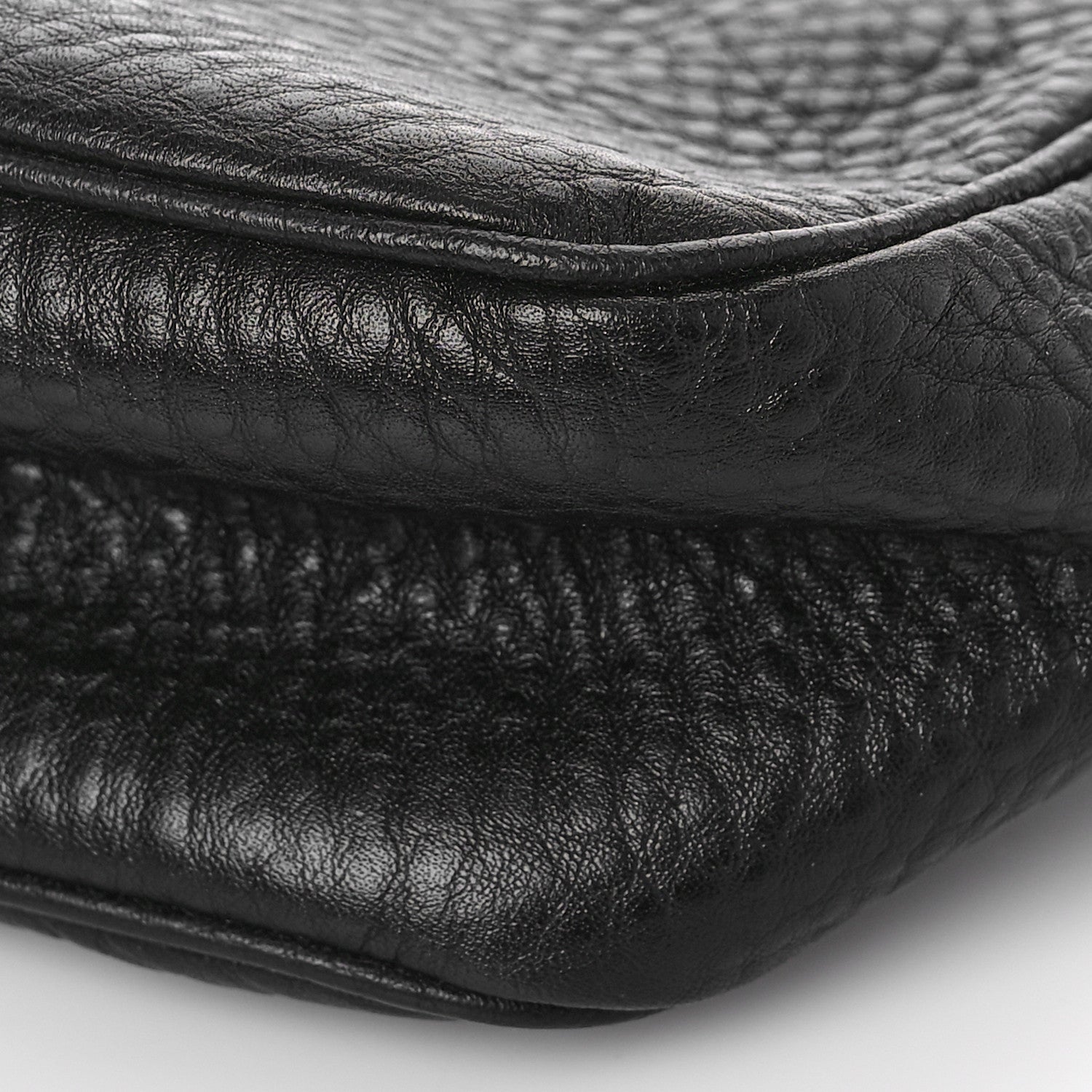 Prada Vitello Daino Pochette Bag Black 7 of 8