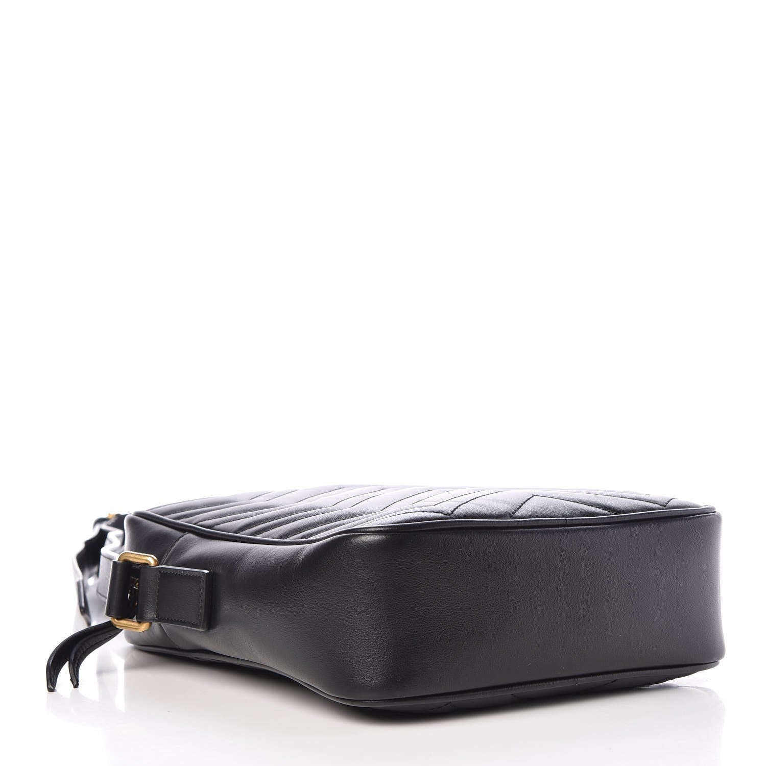Gucci Calfskin Matelasse GG Marmont Travel Bag Black 4 of 7