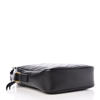 Gucci Calfskin Matelasse GG Marmont Travel Bag Black 4 of 7