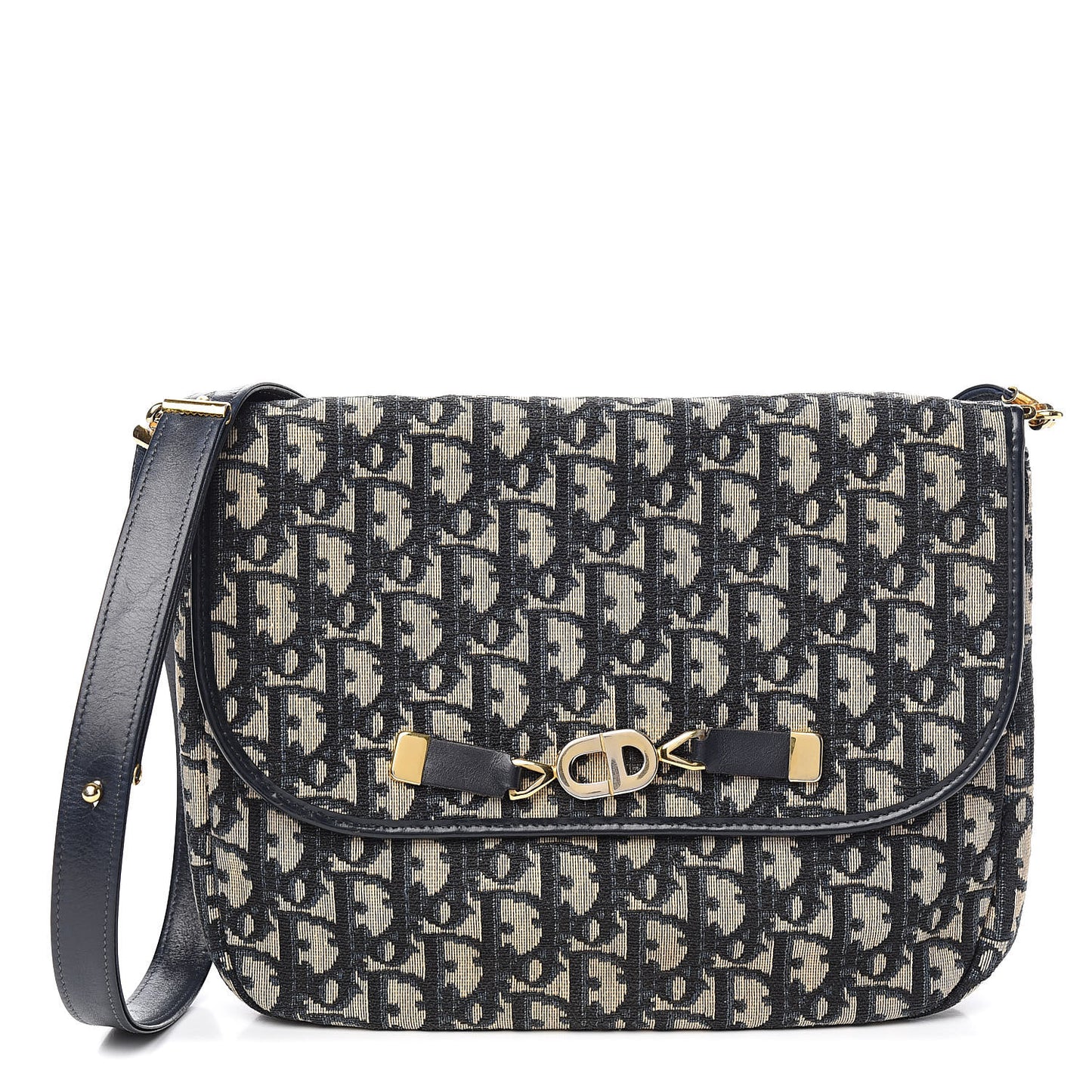 Monogram Flap Navy Blue