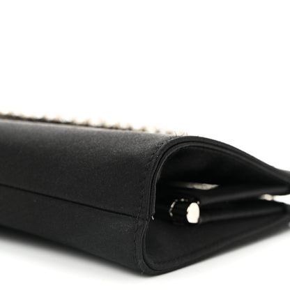Jimmy Choo Satin Crystal Pearl Venus Clutch Black 9 of 9